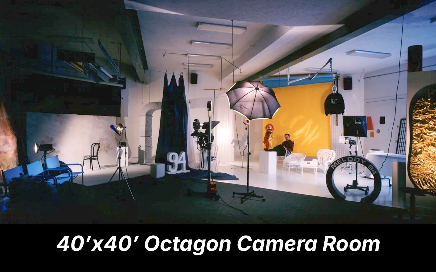 Rick designed a 40' by 40' Camera Room and every foot of his Omaha Studio, which opened in 1992.