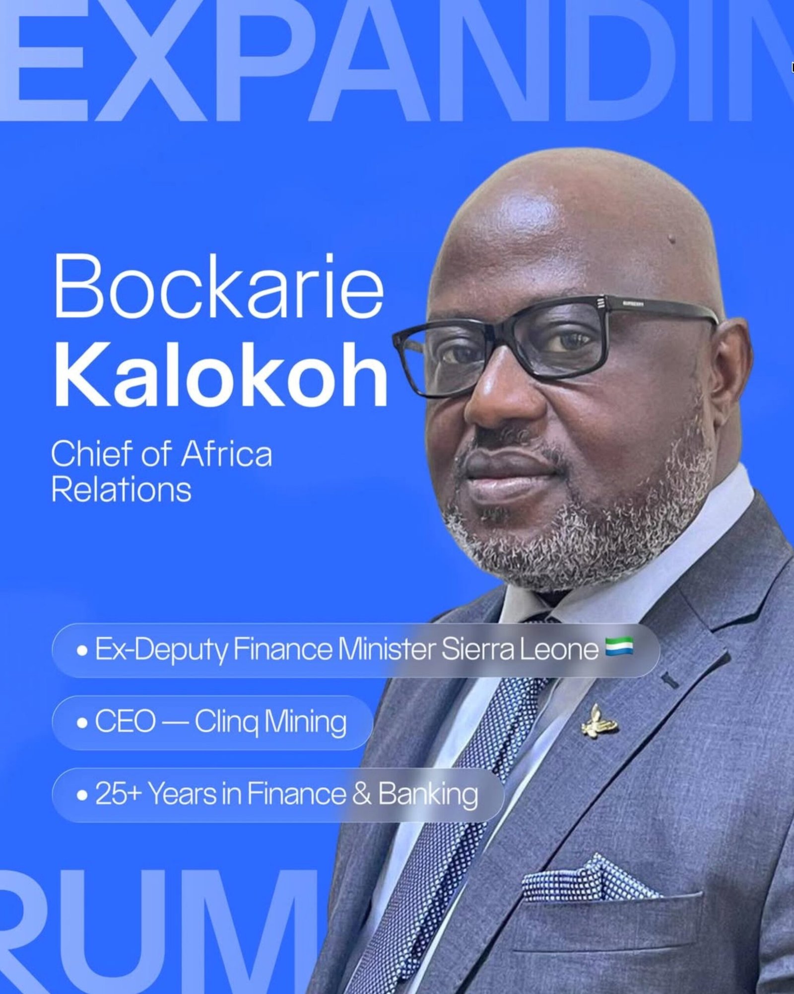 Bockarie Kalokoh - Chief of Africa Relations