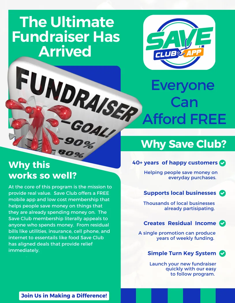 SAVE CLUB FUNDRAISERS
