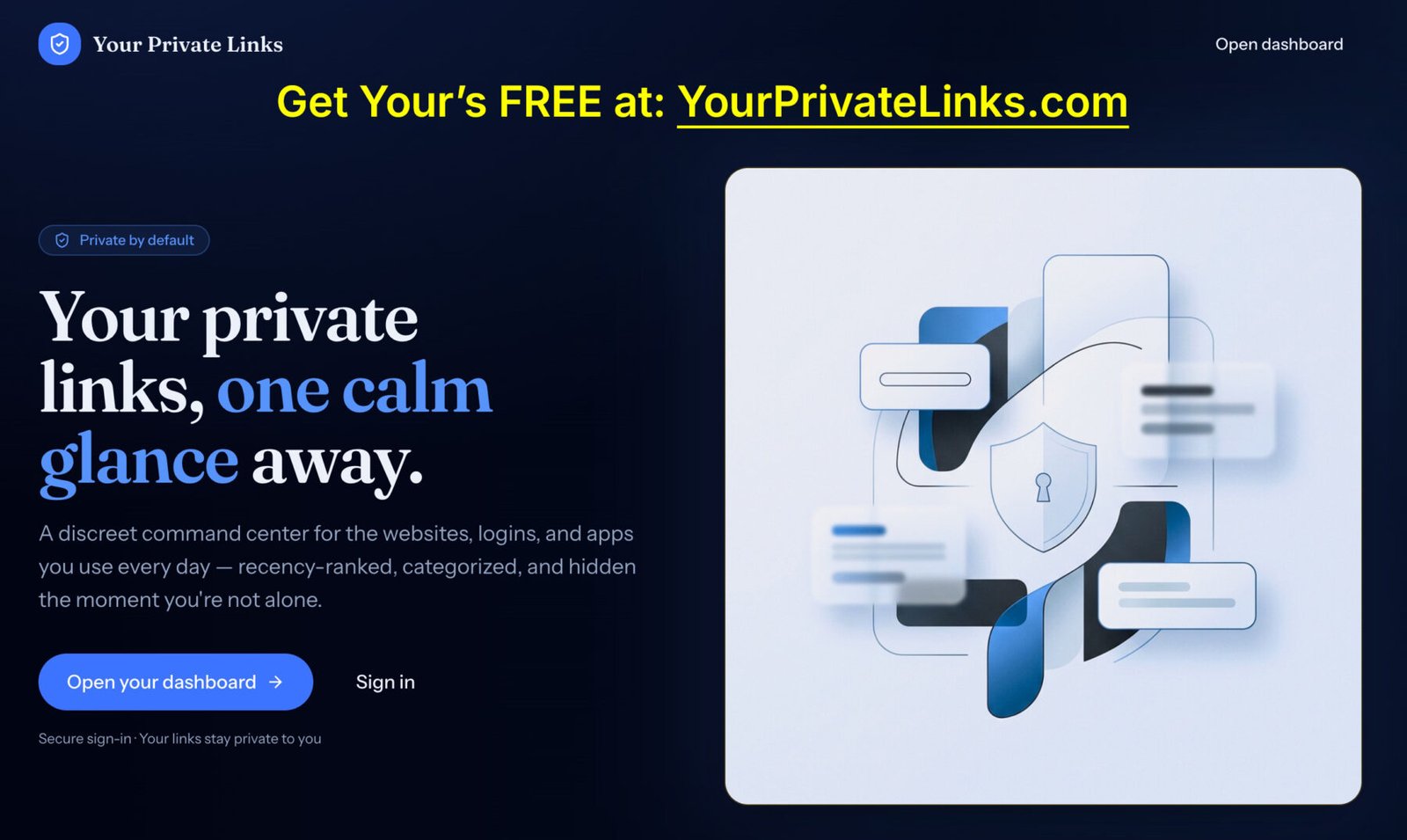 Your Private Links APP Your Private Links APP